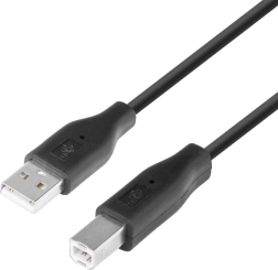 USB kabelis AM-BM 1,8 m juodas