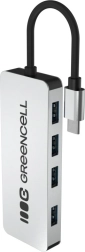 USB-C hub 4× USB‑A 3.0 Greencell Basic