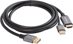 HDMI į DisplayPort kabelis 1,8 m 4K juodas
