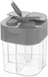 Spice Jar with 4 Compartments and Stickers ORION