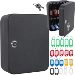 Metalinis rakinamas raktų seifas 48 raktams, montuojamas ant sienos