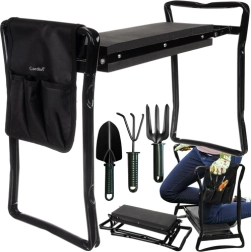 Sodo kelimėlis ir suoliukas GARDLOV su organizatoriumi ir įrankių rinkiniu