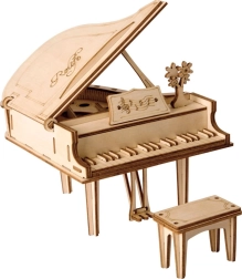 Robotime Rolife 3D medinės dėlionės Pianinas 74 dalys