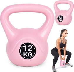 Kettlebell 12 kg rožinis namų treniruotėms MODERNHOME