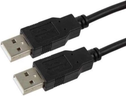 Juodas USB kabelis AM–AM 1,8 m