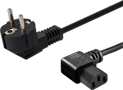 Power Cable Schuko (M) angled - IEC C13 angled 1.2 m