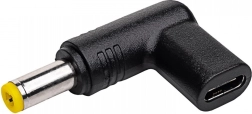 USB‑C adapteris į 5,5 × 2,5 mm nešiojamiesiems kompiuteriams