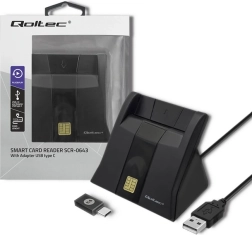 Išmanusis lustinių kortelių skaitytuvas USB 2.0