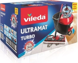 VILEDA Ultramat Turbo – flat mop with pedal wringer