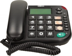 Maxcom KXT 480 BB juodas laidinis telefonas su dideliais mygtukais