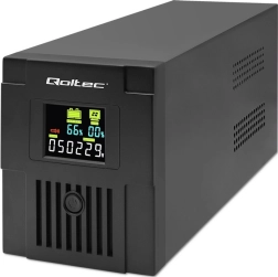 Qoltec UPS 2000VA 1200W Backup Power Supply with LCD and USB
