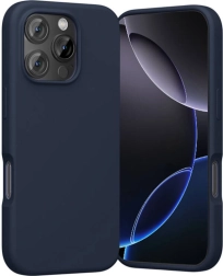 Silikoninis Vention dėklas iPhone 16 Pro su MagSafe – mėlynas