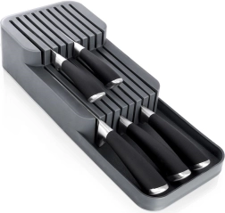 Stalčiaus peilių laikiklis, pilkas, dviaukštis