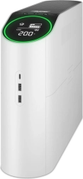 APC Back-UPS Pro 2200VA backup power supply for gaming, 230 V, pure sine wave, LCD, white, Schuko