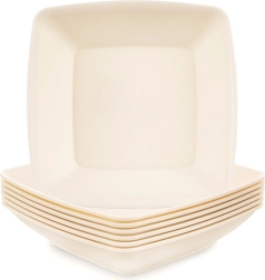 Gilios plastikinės lėkštės SANDY 17,5 cm, 500 ml, 6 vnt.