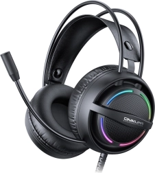 Žaidimų ausinės Onikuma X88 su RGB apšvietimu ir mikrofonu