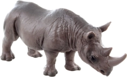Plastic rhinoceros figurine 12 cm