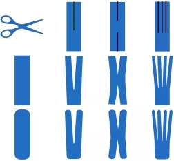 Kinezio juosta 5 m × 5 cm – geltona