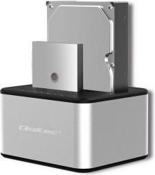 Dokavimo stotelė 2× HDD/SSD diskams 2.5"/3.5" SATA su USB 3.0 ir autonominiu klonavimu