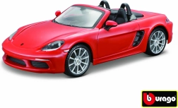 Modelis Bburago Porsche 718 Boxster oranžinis 1:24