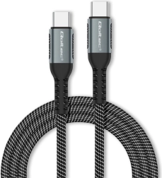 USB-C 100 W kabelis su greituoju įkrovimu ir duomenų perdavimu, pintas nailonu, 1 m