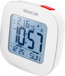 Alarm clock with thermometer and radio-controlled time