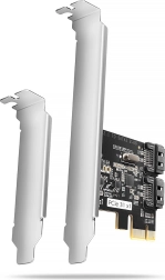 PCIe valdiklis 2× vidinis SATA 6G su JMB582 mikroschemų rinkiniu SP & LP