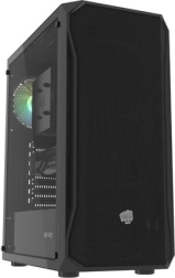 Fury Shobo SH4 RGB PC case, midi tower, black with tempered glass side panel