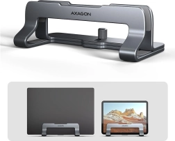 AXAGON STND-VG aluminum vertical stand for laptop 10–17.3", gray