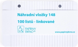 Atsarginis lapų įdėklas KARIS A6, linijuotas, 100 lapų (90 × 148 mm)