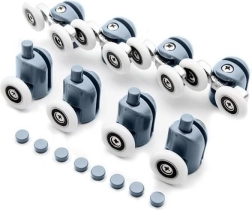 Ritinėliai dušo durims, rinkinys 8 vnt.