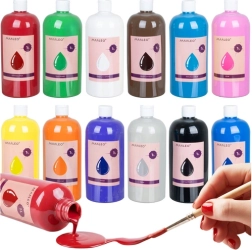 MAALEO Poster Paints 12 colours, 1 l each - 12 pcs