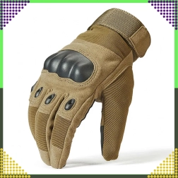 Taktinės išlikimo pirštinės motociklui ir dviračiui, jautrios lietimui, dydis L, rudos