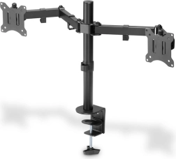 Double Table Monitor Stand with Clamp 15"-32", Black