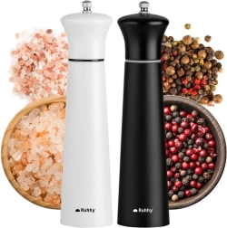 RUHHY druskos ir pipirų rankinių malūnėlių rinkinys, keraminis mechanizmas, 22 cm