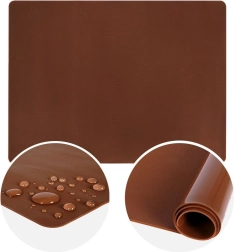Silicone pastry work mat 60 × 50 cm orange