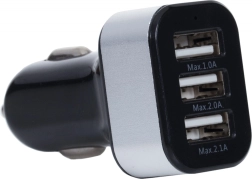 Automobilinis įkroviklis su trigubu USB