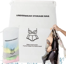 Kelioninis vandeniui atsparus apatinio trikotažo organizatorius lagaminui