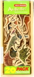 Mediniai magnetai „Dinozaurai“ 20 vnt.