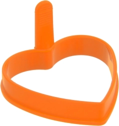 Silikoninė širdelės formos kiaušinių forma, oranžinė Sillinie