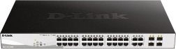 DGS-1210-28MP Switch with 24 GE PoE+ and 4 SFP Ports