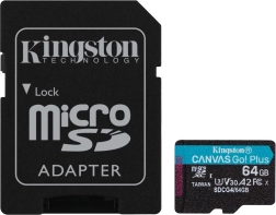 microSD kortelė 64GB Canvas Go! Plus su adapteriu
