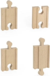 Wooden Small Straight Tracks 4 pcs