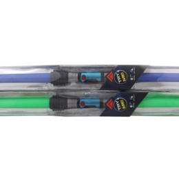 Dvipusis išsiskleidžiantis šviečiantis kardas su garsu