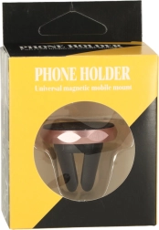 Magnetinis automobilinis laikiklis grotelių ventiliacijai – Rožinis