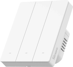 Sonoff ZBM5 trijų kanalų jutiklinis sieninis jungiklis Zigbee