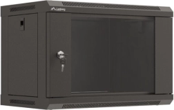Sieninė 19" 6U 540x350 mm rack spinta Lanberg su stiklinėmis durimis