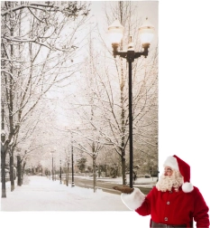 Christmas LED light picture 16 LEDs 40 × 30 cm