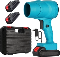 Akumuliatorinis rankinis pūtiklis 400 W su 2 baterijomis