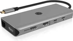 ICY BOX USB‑C 12‑in‑1 Docking Station with 100 W PD and 2× HDMI